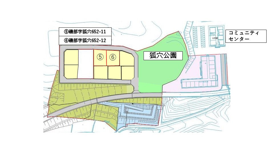 住宅団地の空き区画(土地)を分譲しています