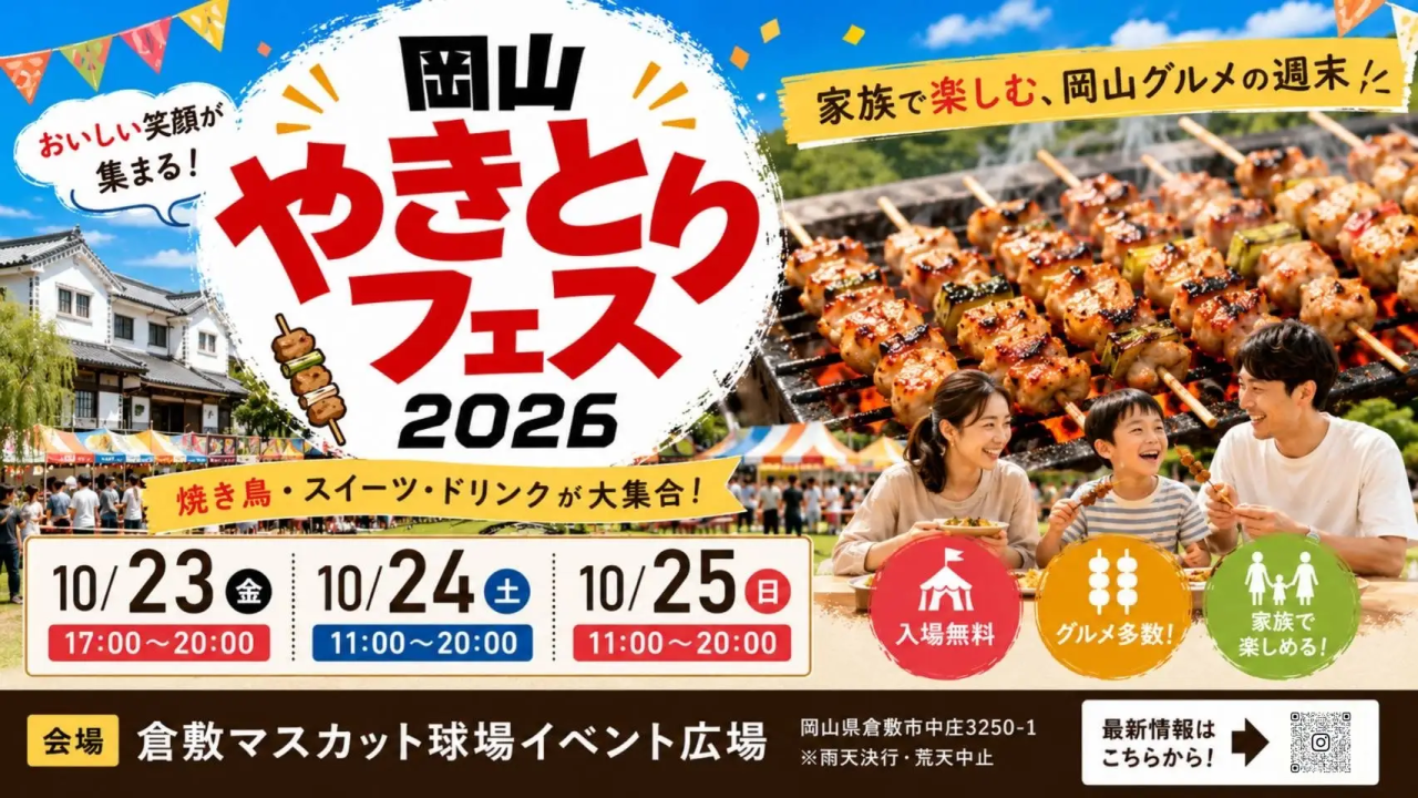 岡山やきとりフェス2026|10/23〜25