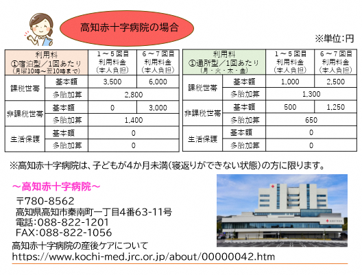 四万十町産後ケア事業